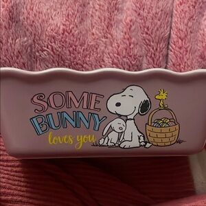 Pink Snoopy Easter Basket
